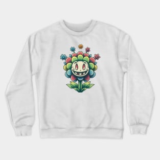 Vintage cartoon flower Crewneck Sweatshirt